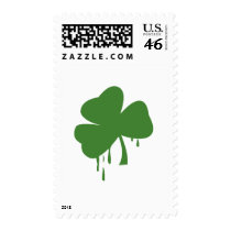 Bleeding Shamrock postage by Shirtuosity Bleeding Shamrock postage