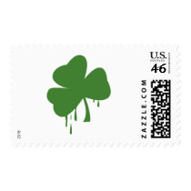 Bleeding Shamrock postage by Shirtuosity Bleeding Shamrock postage