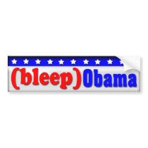 Bleep Obama Bumper Stickers