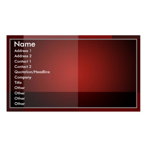 Blended Red- Business Card
