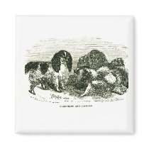 Blenheim and Cocker Spaniels Magnet