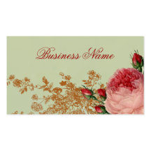 Blenheim Rose - Elegant Sage Green Business Cards