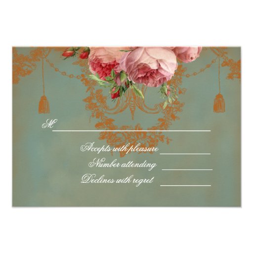 Blenheim Rose RSVP Personalized Invitations
