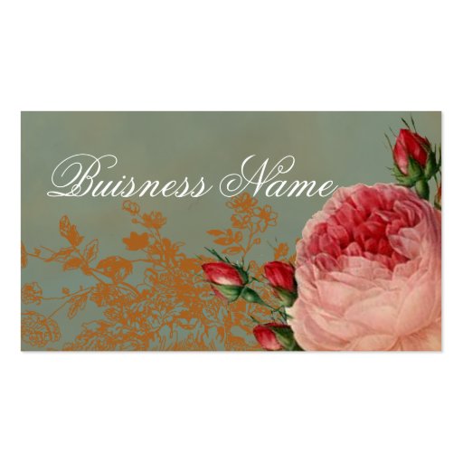 Blenheim Rose Swing Tag Business Card Templates (front side)