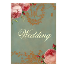 Blenheim Rose Wedding Personalized Invite