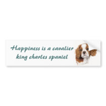 Blenhiem cavalier pup Bumper sticker bumper stickers