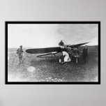 Bleriot's Flight Over the English Channel 1909 Print