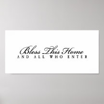 Bless all who enter poster