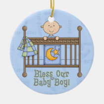 babyshower, baby, ornament, boy, inspiration, expecting, Ornament with custom graphic design