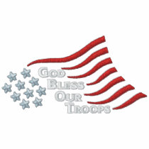 Bless Our Troops embroidered shirts