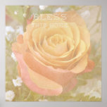 Bless This Home Rose Art Print