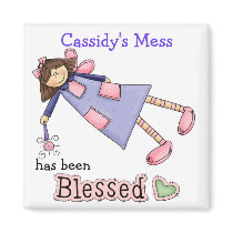 Bless This Mess Magnet by SRF by sharonrhea Bless This Mess Magnet by SRF