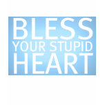 Bless your stupid heart t shirts