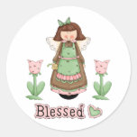 Blessed Angel 3 Round Sticker