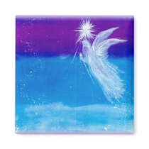 Blessed Angel of Travellers Magnets