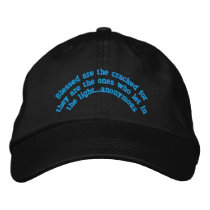 "Blessed are the cracked"Embroidered Hat embroidered hats by randymedlin "Blessed are the cracked"Embroidered Hat embroidered hats