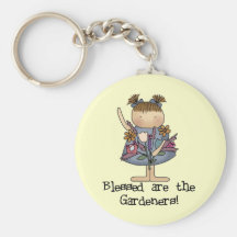 Blessed are the Gardeners Tshirts and Gifts Keychain