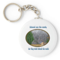 blessed are the meek keychain