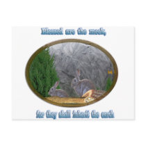 blessed are the meek post card