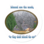 blessed are the meek round stickers