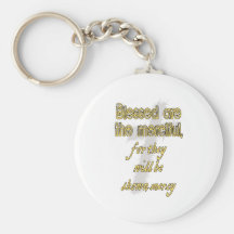 Blessed Are The Merciful Key Chain