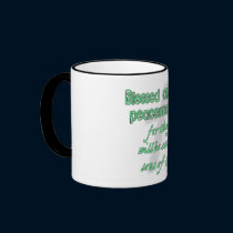 Blessed Are The Peacemakers mugs