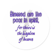 Blessed Are The Poor in Spirit stickers