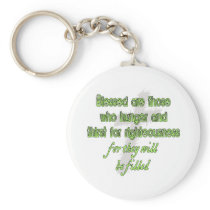 Blessed Are Those Who Hunger Keychain