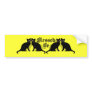 Blessed Be Black Cats Wicca Witch Bumper Sticker