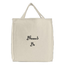 Blessed Be embroidered bags