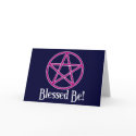Blessed Be Pentagram cards