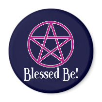 Blessed Be Pentagram magnets by WildWitch Blessed Be Pentagram magnets