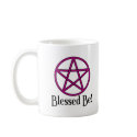 Blessed Be Pentagram mugs