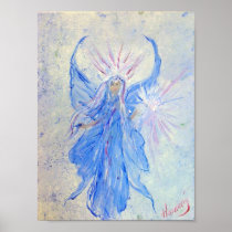 Blessed Blue Fairy Angel by Harmony Print