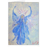 Blessed Blue Fairy Angel of Home Greeting Card