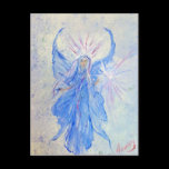 Blessed Blue Fairy Angel of Home postcards