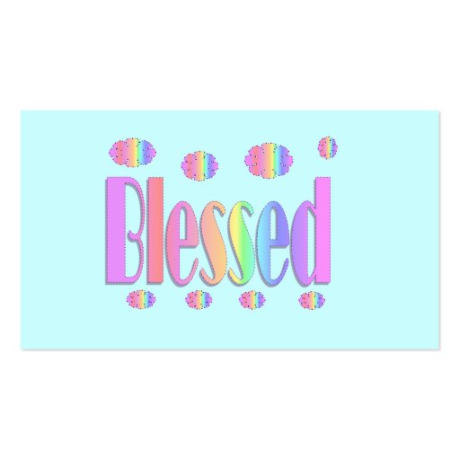 Blessed Business Card (back side)