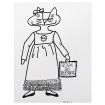 Blessed Cat Folk Art letterhead