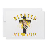 Blessed For 90 Years invitations