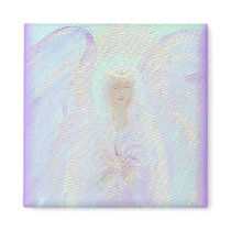 Blessed Guardian Angel magnets by harmonyart Blessed Guardian Angel magnets