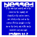 Blessed , is the man that walketh not in the co... posters