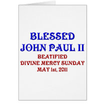 Blessed John Paul 2 Greeting Card
