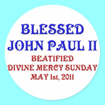 Blessed John Paul 2 stickers