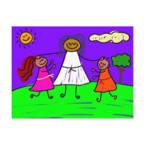 blessed kids postcards