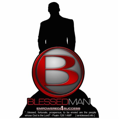 Blessed Man Desktop Sculpture Acrylic Cut Out by blessedstore
