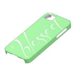 Blessed Mint Green Statement iPhone 5s Case iPhone 5 Cover