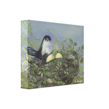 Blessed Nest Stretched Canvas Print
