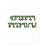 Blessed Samhain; Green Theban script Post Card