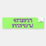Blessed Samhain; Purple Theban Script Bumper Stickers