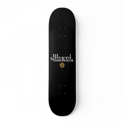 Blessed Samhain Custom Skateboard by halloween4you